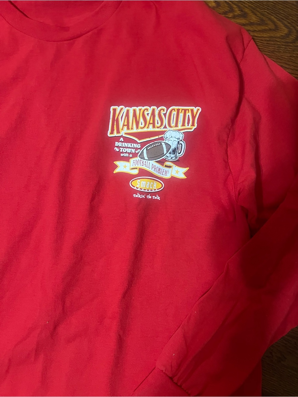 Kansas City Red Long-Sleeve Graphic Shirt
